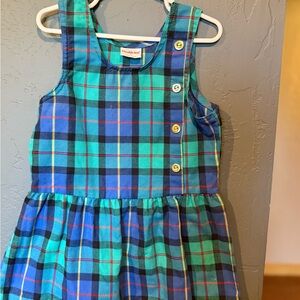 Plaid Sleeveless Kids Dress vintage